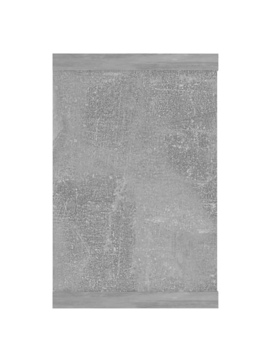 Kuba formas sienas plaukti, 6 gab., betonpelēki, 60x15x23 cm