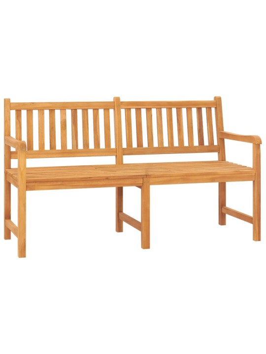 Trīsvietīgs dārza sols ar galdiņu, 150 cm, masīvs tīkkoks