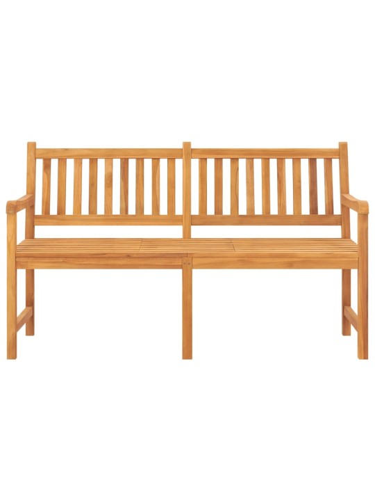 Trīsvietīgs dārza sols ar galdiņu, 150 cm, masīvs tīkkoks