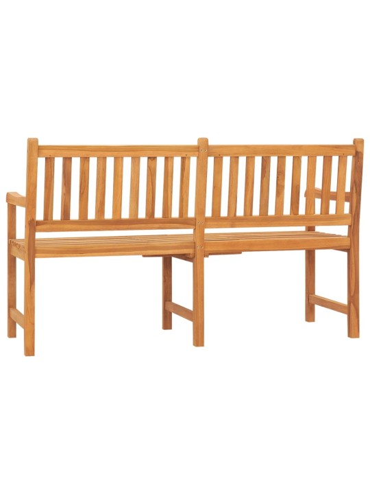 Trīsvietīgs dārza sols ar galdiņu, 150 cm, masīvs tīkkoks