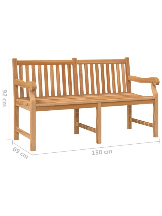 Dārza sols, 150 cm, masīvs tīkkoks