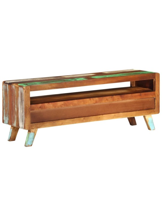 Tv skapītis, daudzkrāsains, 110x30x40 cm, pārstrādāts masīvkoks