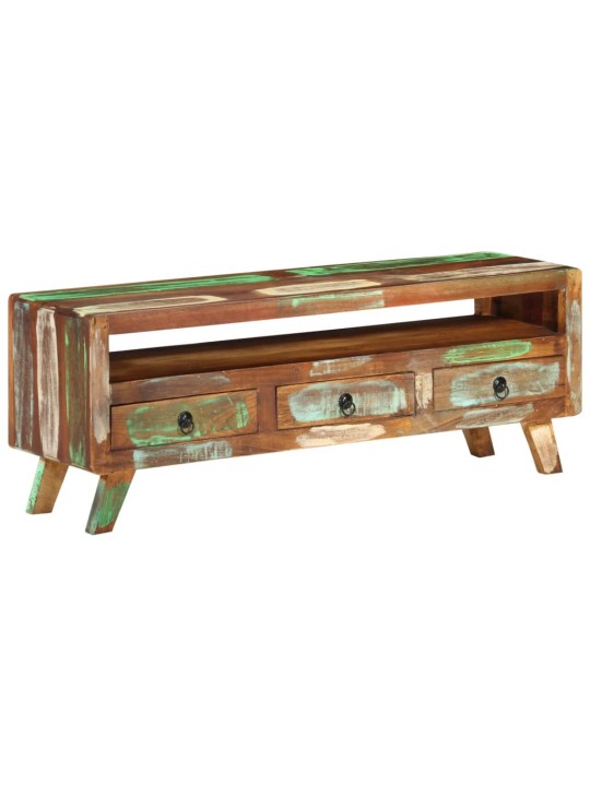 Tv skapītis, daudzkrāsains, 110x30x40 cm, pārstrādāts masīvkoks
