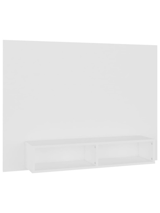 Sienas tv plaukts, balts, 120x23,5x90 cm, inženierijas koks