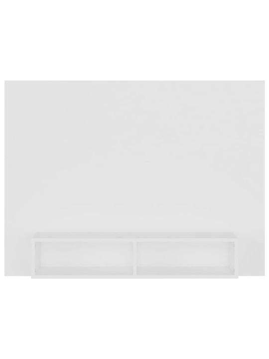 Sienas tv plaukts, balts, 120x23,5x90 cm, inženierijas koks