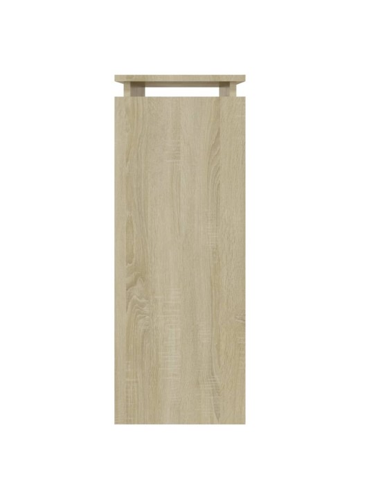 Konsoles galdiņš, ozolkoka krāsā, 80x30x80 cm, skaidu plāksne