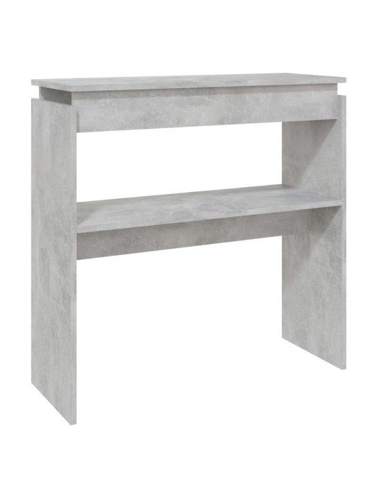 Konsoles galdiņš, betonpelēks, 80x30x80 cm, inženierijas koks