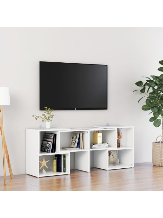 Tv plaukts, 104x30x52 cm, balts, inženierijas koks
