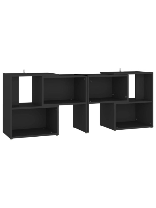 Tv plaukts, 104x30x52 cm, melns, inženierijas koks