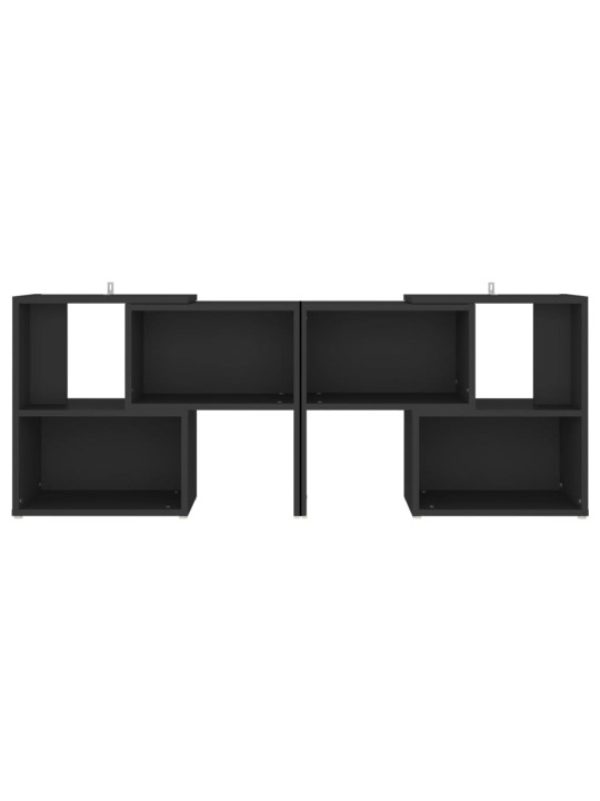 Tv plaukts, 104x30x52 cm, melns, inženierijas koks