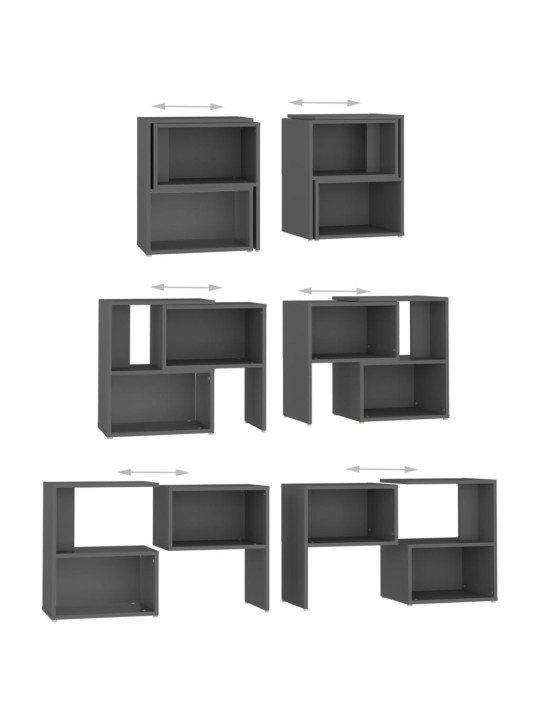 Tv plaukts, pelēks, 104x30x52 cm, inženierijas koks