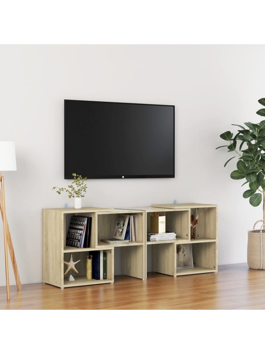 Tv plaukts, ozolkoka krāsa, 104x30x52 cm, inženierijas koks