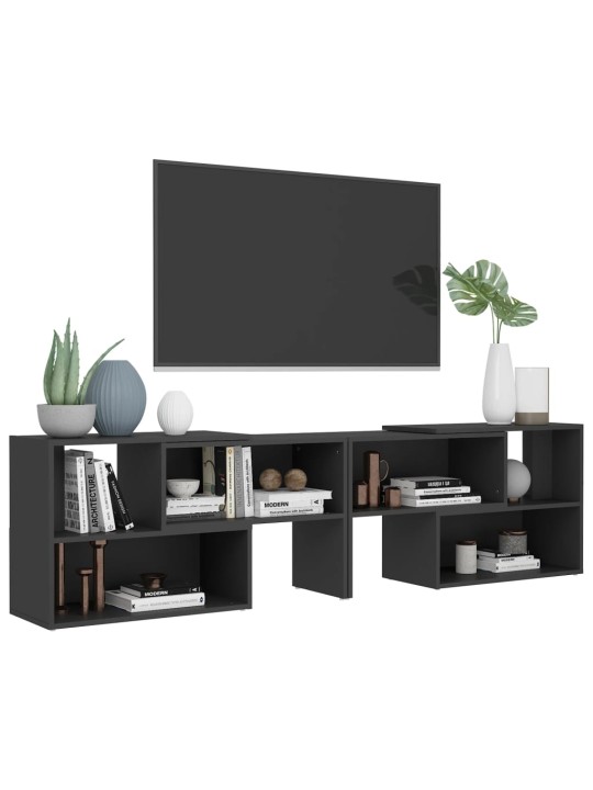 Tv plaukts, pelēks, 149x30x52 cm, inženierijas koks