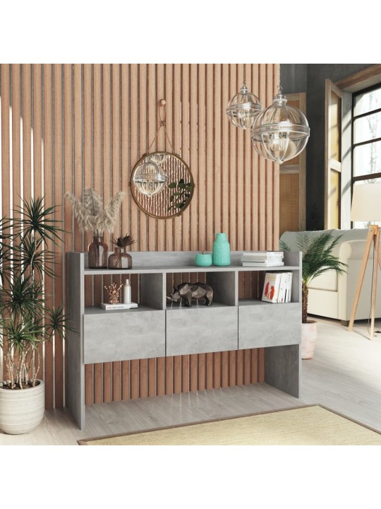 Kumode, betona pelēka, 105x30x70 cm, inženierijas koks