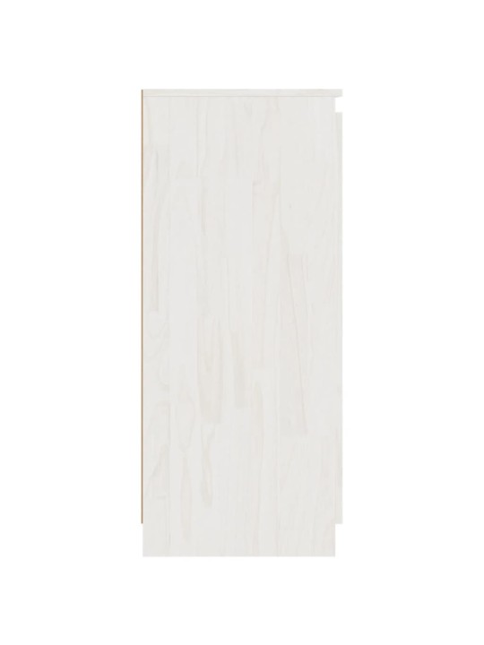 Kumode, balta, 60x36x84 cm, priedes masīvkoks