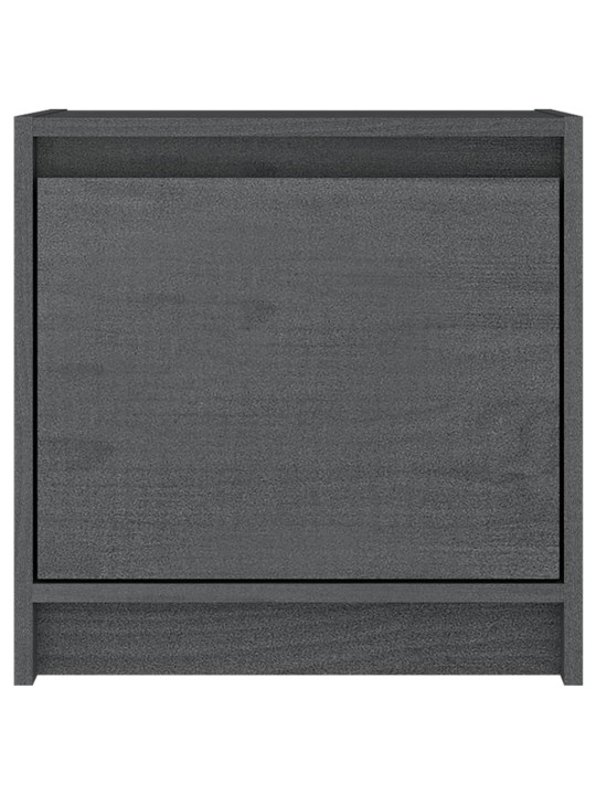 Naktsskapīši, 2 gab., pelēki, 40x30,5x40 cm, priedes masīvkoks