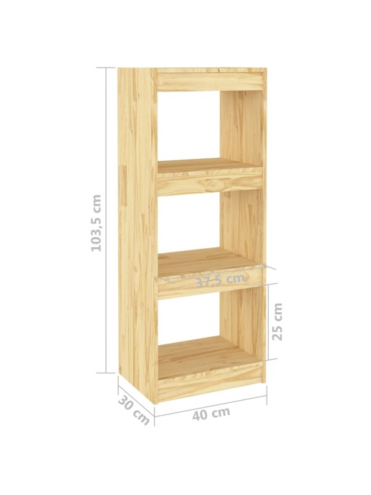Grāmatu plaukts, 40x30x103,5 cm, priedes masīvkoks