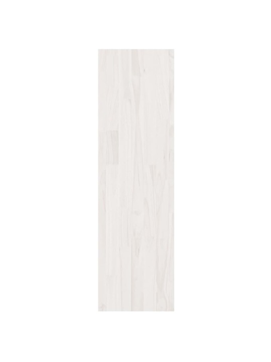 Grāmatu plaukts, balts, 40x30x103,5 cm, priedes masīvkoks