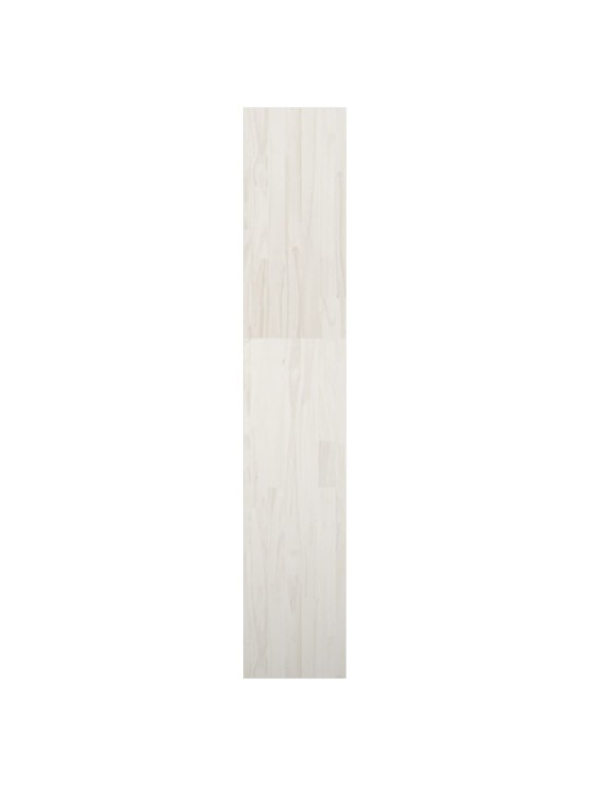 Grāmatu plaukts, balts, 40x35x167,5 cm, priedes masīvkoks