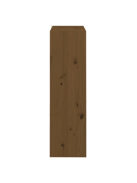Grāmatu plaukts, medus brūns, 60x30x103,5 cm, priedes koks