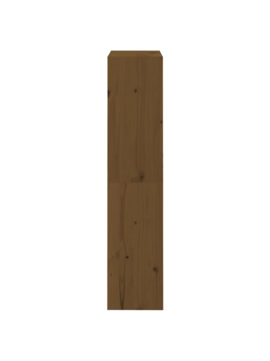 Grāmatu plaukts, medus brūns, 60x30x135,5 cm, priedes koks