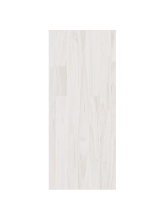 Grāmatu plaukts, balts, 100x30x71,5 cm, priedes koks