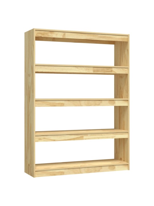 Grāmatu plaukts, 100x30x135,5 cm, priedes masīvkoks