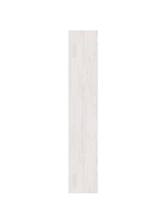 Grāmatu plaukts, balts, 100x30x167,5 cm, priedes masīvkoks