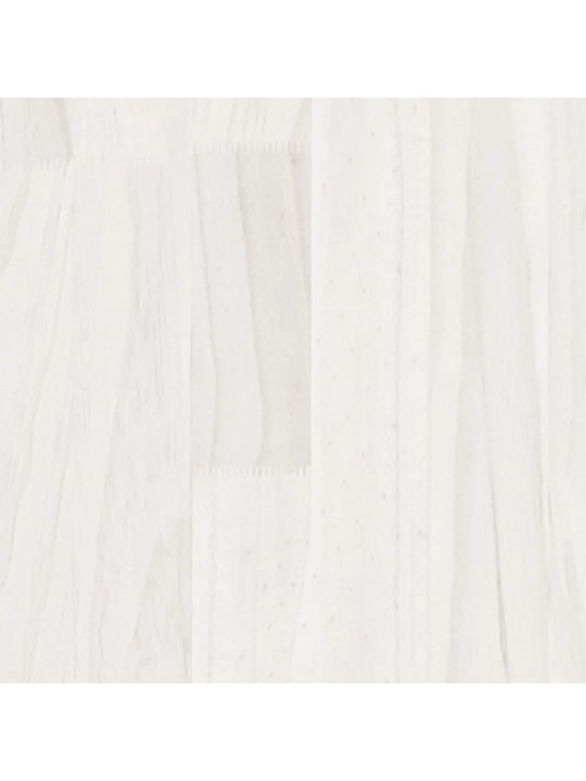 Grāmatu plaukts, balts, 100x30x167,5 cm, priedes masīvkoks