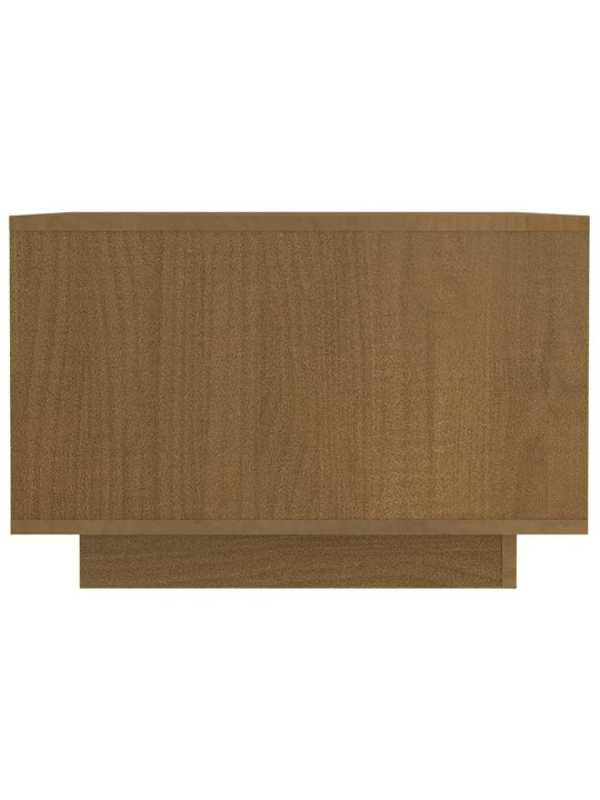 Kafijas galdiņš, medus brūns, 50x50x33,5 cm, priedes masīvkoks