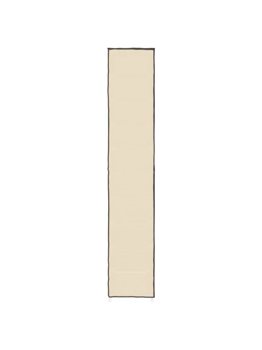 Apavu skapis, krēmkrāsas, 60x30x166 cm, audums