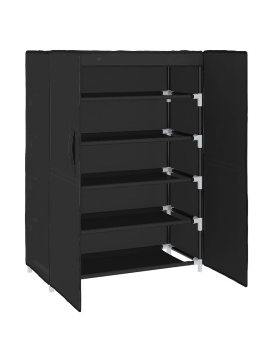 Apavu skapis, melns, 60x28x90 cm, audums