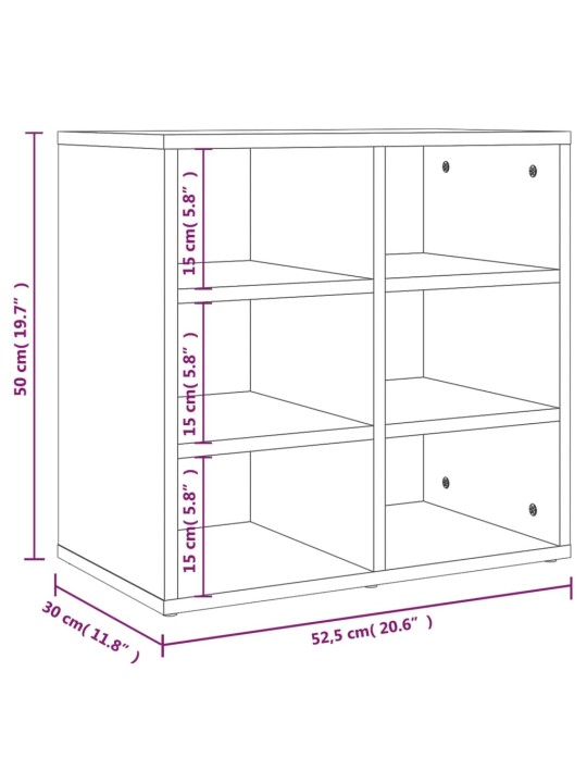 Apavu plaukts, balts, 52,5x30x50 cm