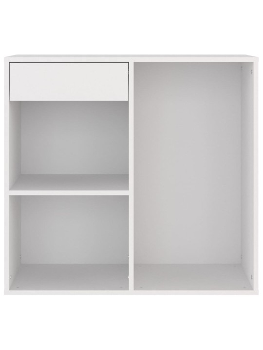 Kosmētikas plaukts, balts, 80x40x75 cm, inženierijas koks