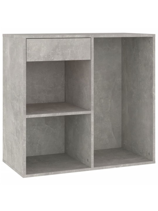 Kosmētikas plaukts, betonpelēks, 80x40x75 cm, inženierijas koks