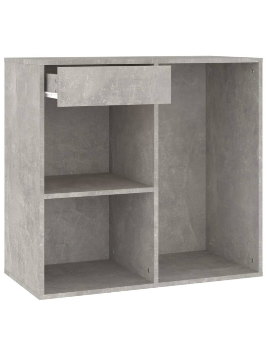 Kosmētikas plaukts, betonpelēks, 80x40x75 cm, inženierijas koks