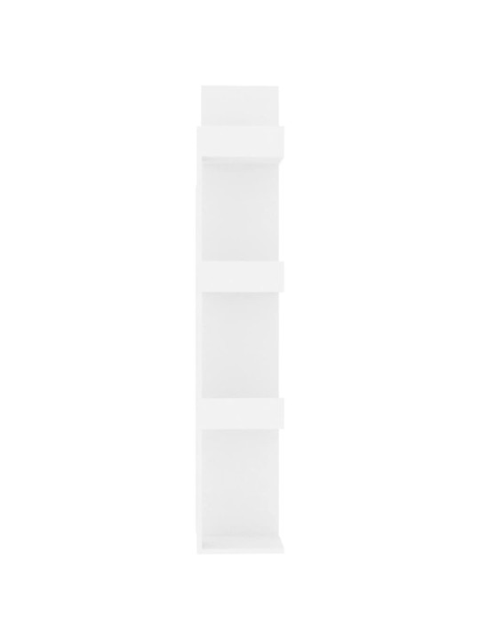 Grāmatu plaukts, balts, 48x25,5x140 cm, skaidu plāksne