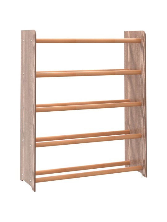 Apavu plaukts, brūns, 65x24x81 cm, inženierijas koks