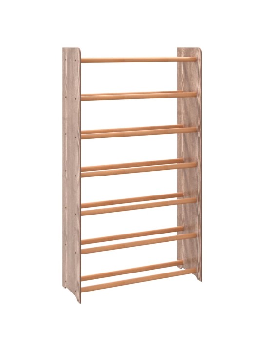 Apavu plaukts, brūns, 65x24x117 cm, inženierijas koks