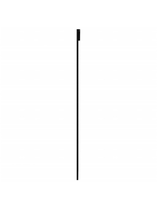 Bīdāmās durvis ar stiprinājumiem, stikls, alumīnijs, 76x205 cm