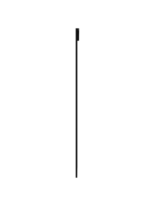 Bīdāmās durvis ar stiprinājumiem, stikls, alumīnijs, 90x205 cm