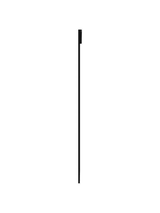 Bīdāmās durvis ar stiprinājumiem, stikls, alumīnijs, 102x205 cm