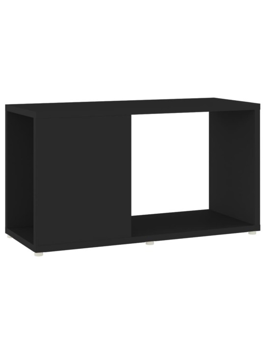 Tv skapis, melns, 60x24x32 cm, inženierijas koks