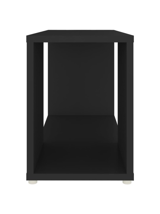 Tv skapis, melns, 60x24x32 cm, inženierijas koks