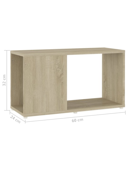 Tv skapis, ozolkoka krāsa, 60x24x32 cm, inženierijas koks