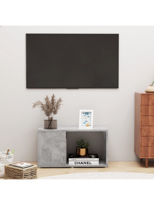 Tv skapis, betona pelēks, 60x24x32 cm, inženierijas koks
