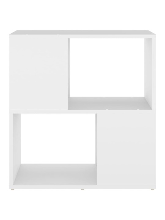 Grāmatu plaukts, balts, 60x24x63 cm, skaidu plāksne