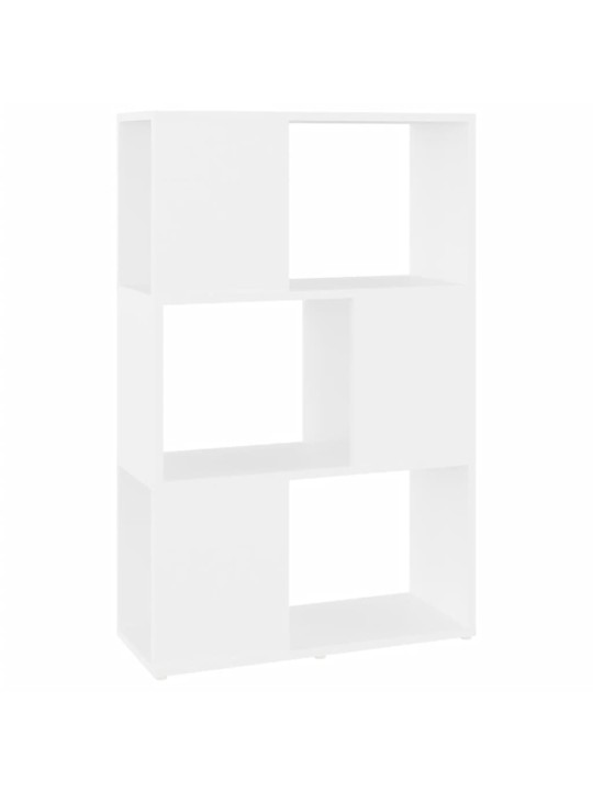 Grāmatu plaukts, 60x24x94 cm, balts, inženierijas koks
