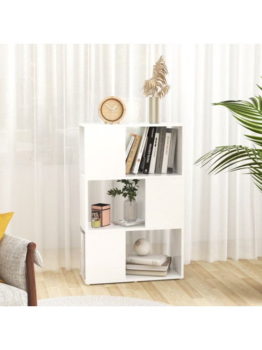 Grāmatu plaukts, 60x24x94 cm, balts, inženierijas koks