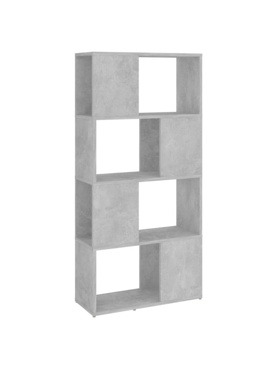 Grāmatu plaukts, betona pelēks, 60x24x124,5 cm
